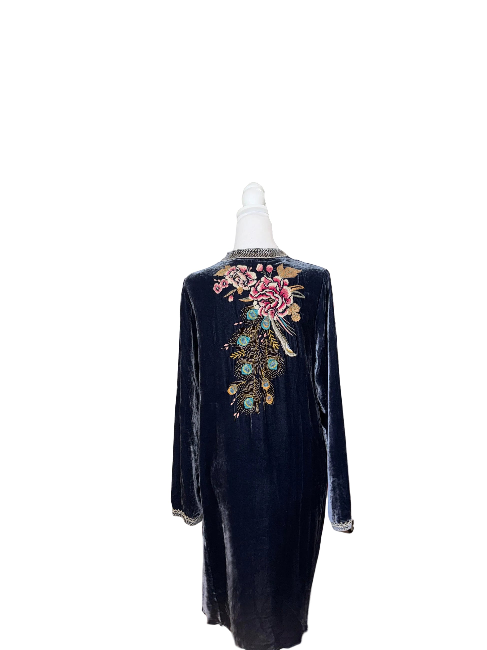 Johnny Was Quito Velvet Dress- Gazelle Fashion and Style