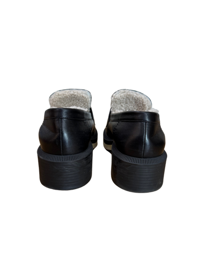 Chanel Lambskin Shearling Quilted CC Turnlock Loafer