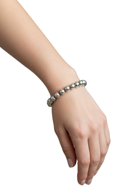 Sterling Silver Tiffany Ball Bracelet-BRACELET-Gazelle Fashion and Style