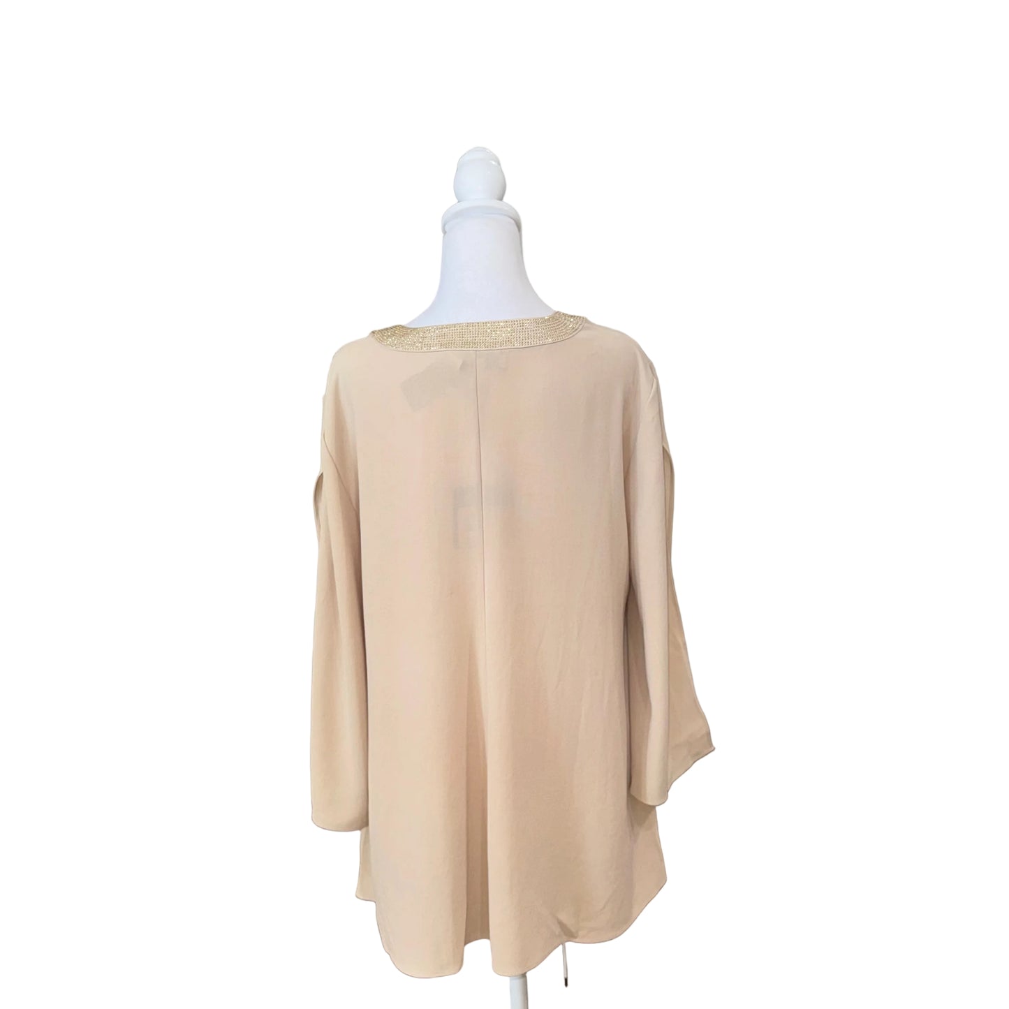 St. John Beaded Neck Top- Gazelle Fashion and Style 