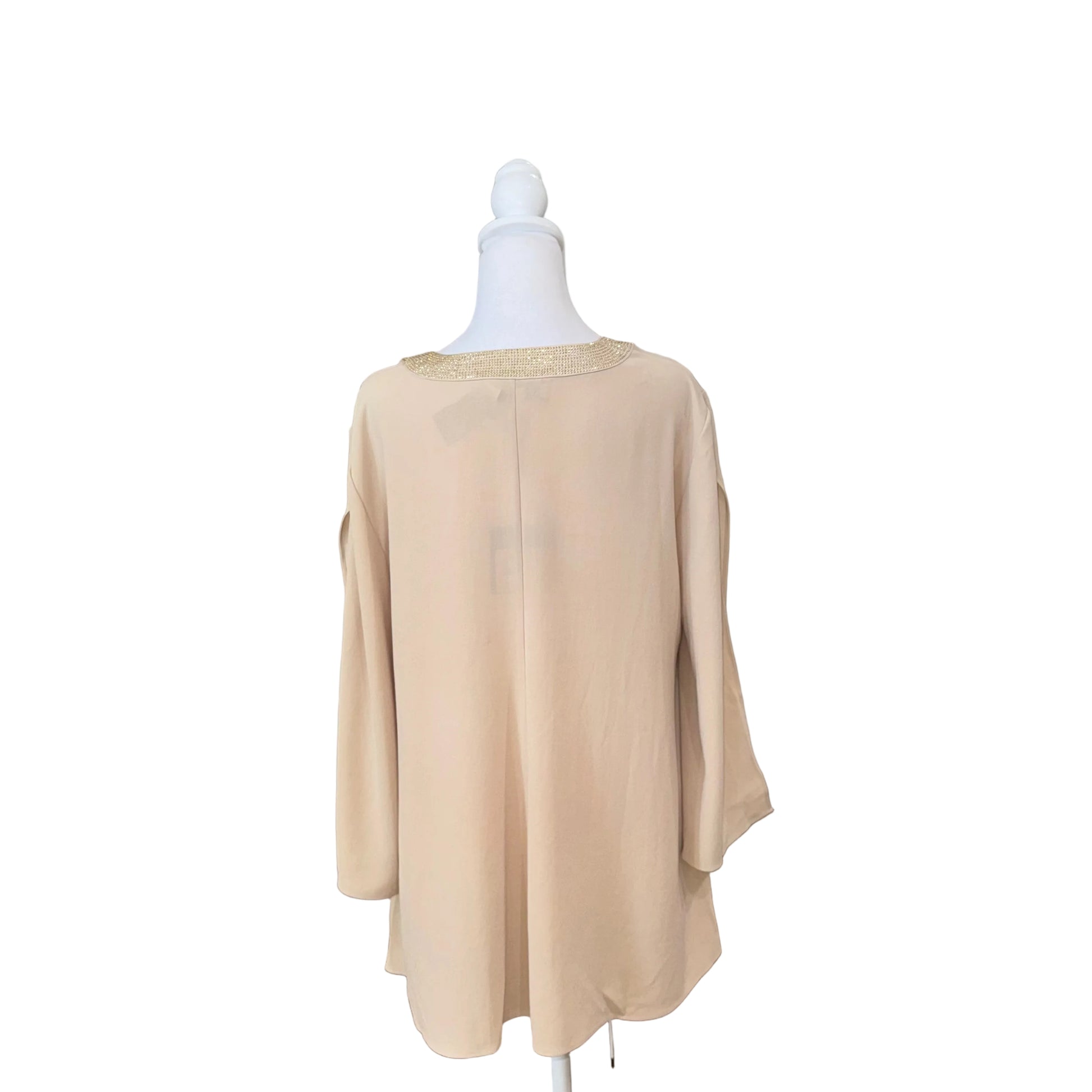 St. John Beaded Neck Top- Gazelle Fashion and Style 
