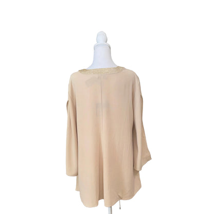 St. John Beaded Neck Top- Gazelle Fashion and Style 