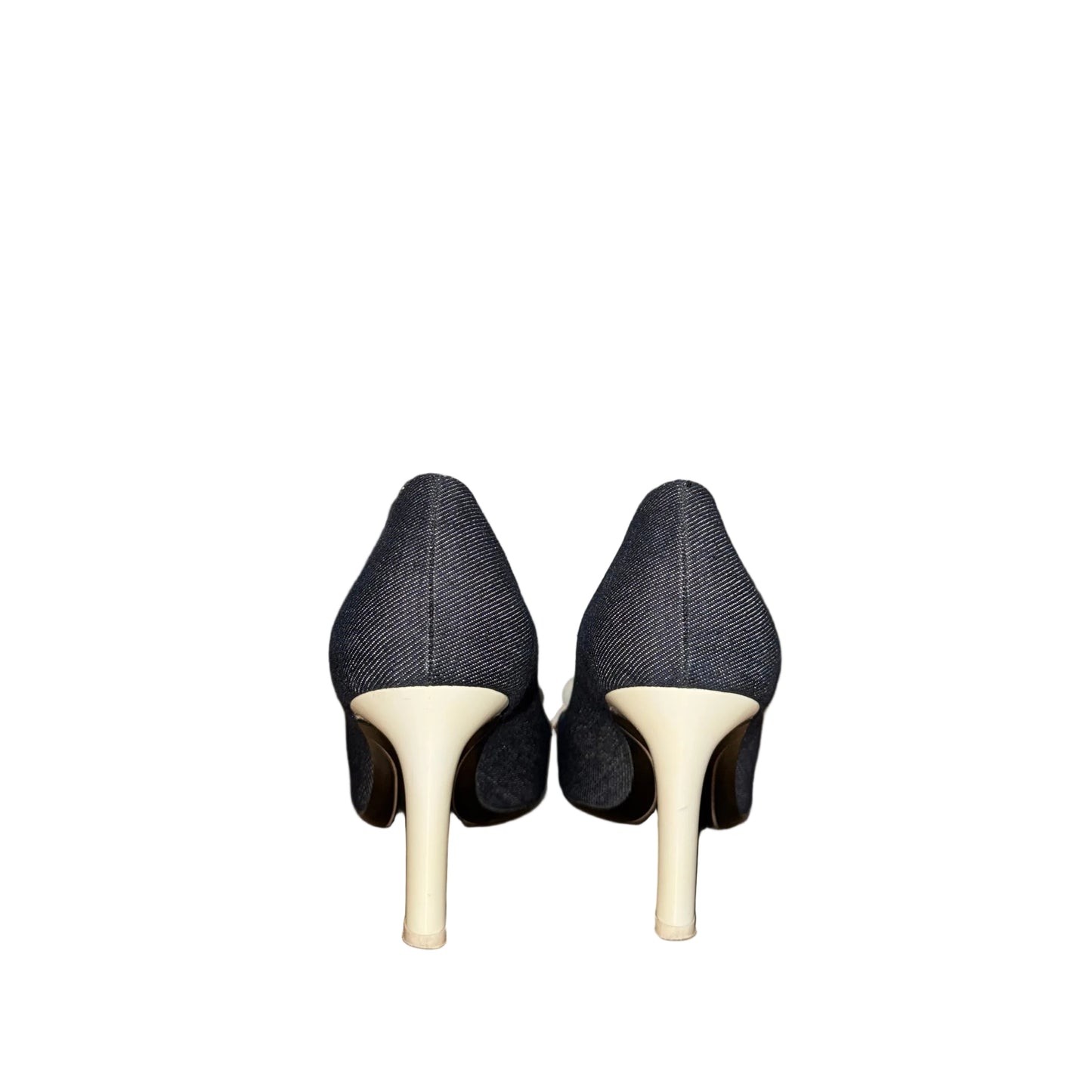 Vintage Ferragamo Denim Loafer Pumps-Gazelle Fashion and Style