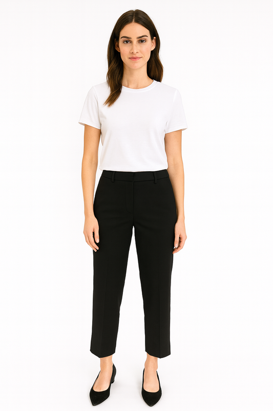 Isabel Marant Black Dress Crop Pant-Pants-Gazelle Fashion and Style