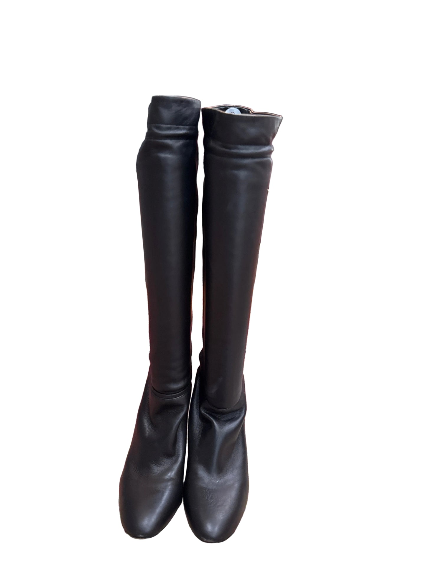 Kate Spade New York Hazel Black Leather Self-Tie Boot- Size 8 $148.00-Shoes-Gazelle Fashion and Style