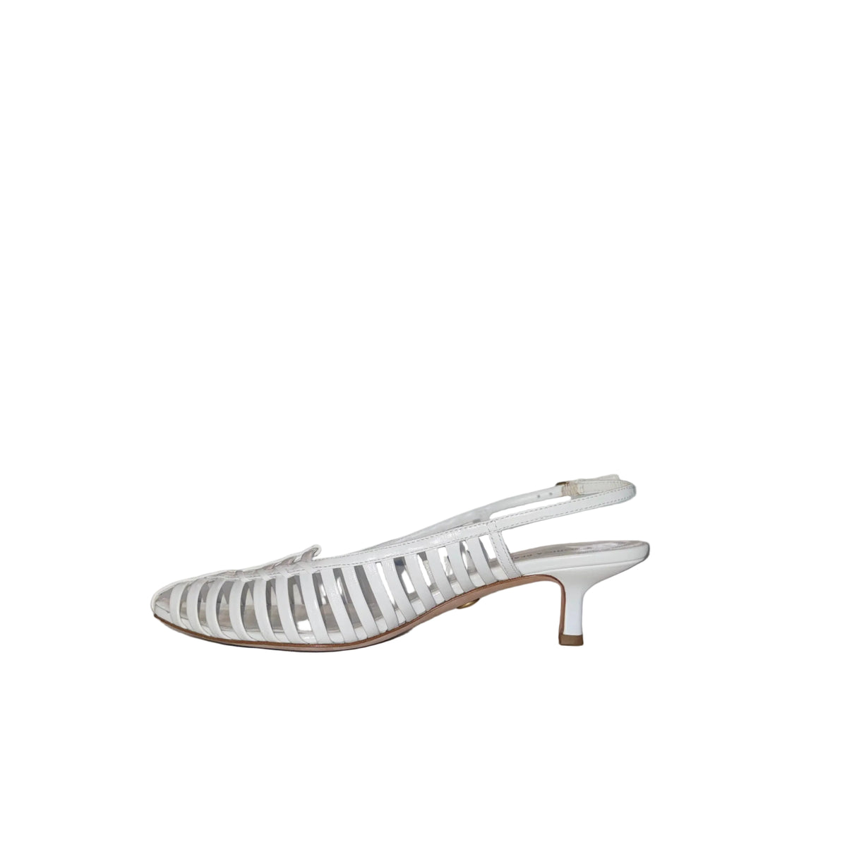 Veronica Beard White Strappy Heels-SHOES-Gazelle Fashion and Style