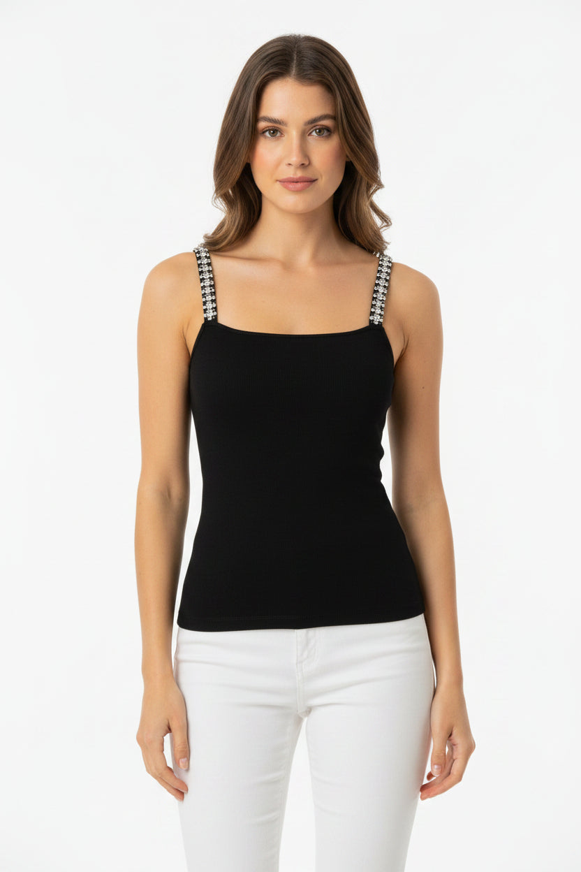 Alice + Olivia Drina Embellished Tank- Gazelle Fashion and Style 