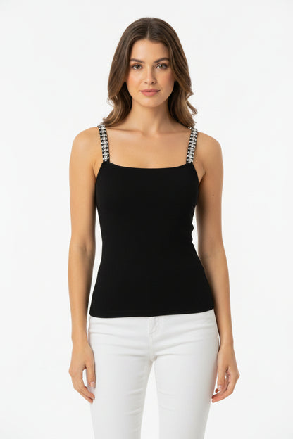 Alice + Olivia Drina Embellished Tank- Gazelle Fashion and Style 
