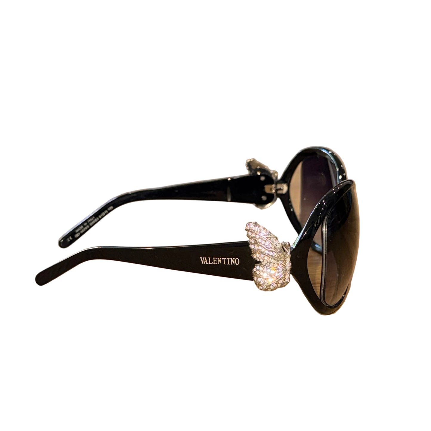 Vintage Valentino Butterfly Rhinestone Sunglasses-SUNGLASSES-Gazelle Fashion and Style