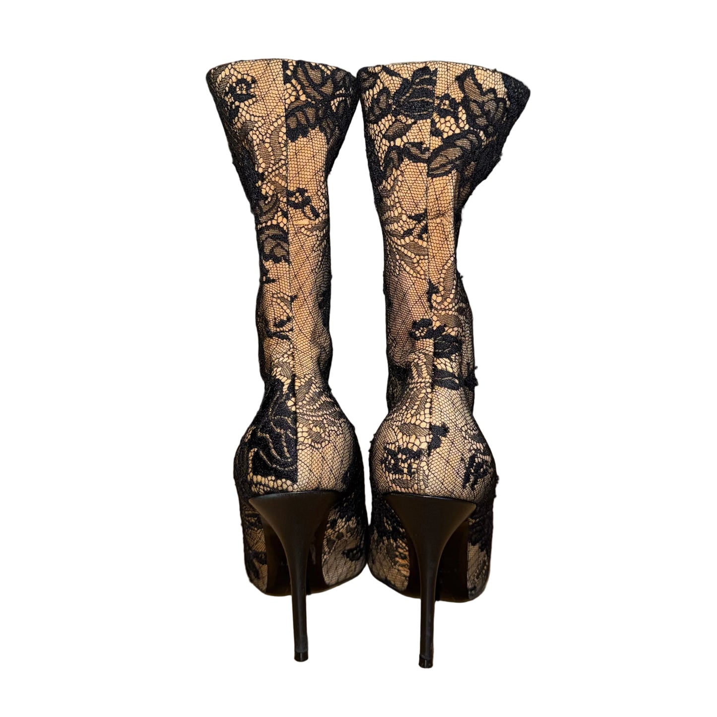 Black Lace Stiletto High Heels-SHOES-38-black-New-Gazelle Fashion and Style