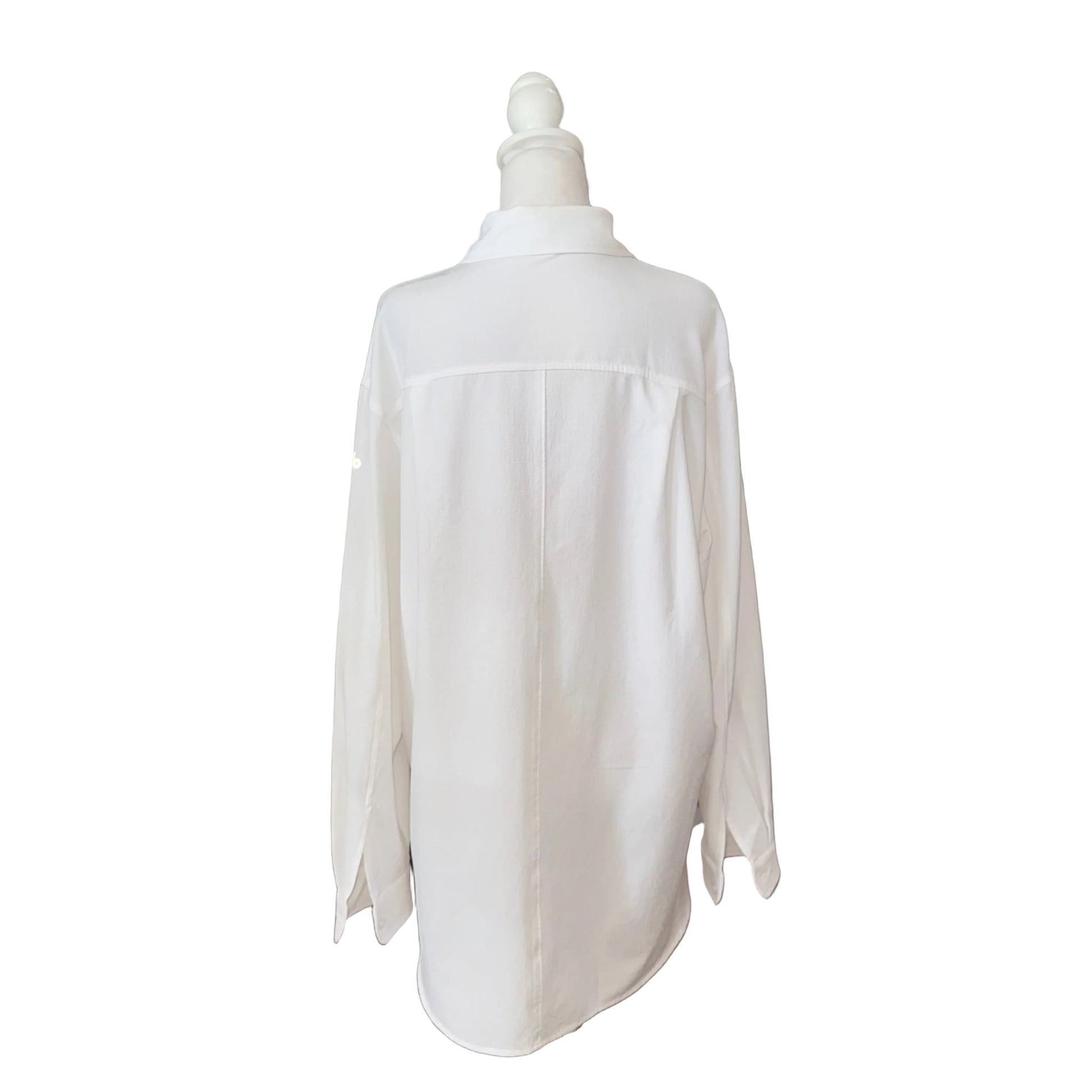 Alo White Button Down- Gazelle Fashion and Style 