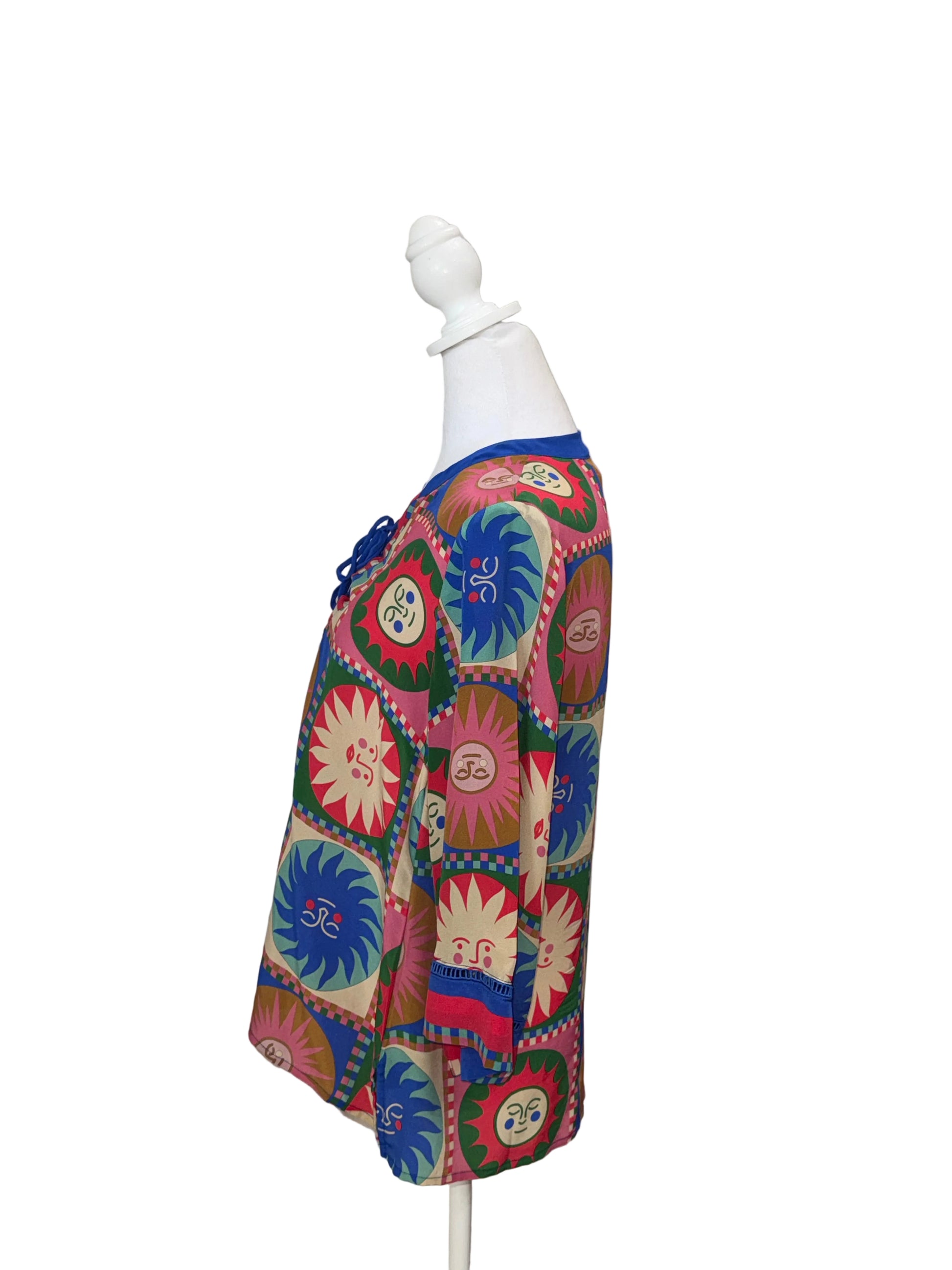 Johnny Was Front Tie Villa Blouse- Gazelle Fashion and Style 