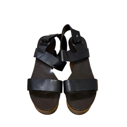 Vera Wang Lavender Black Wedge Heels- Gazelle Fashion and Style 