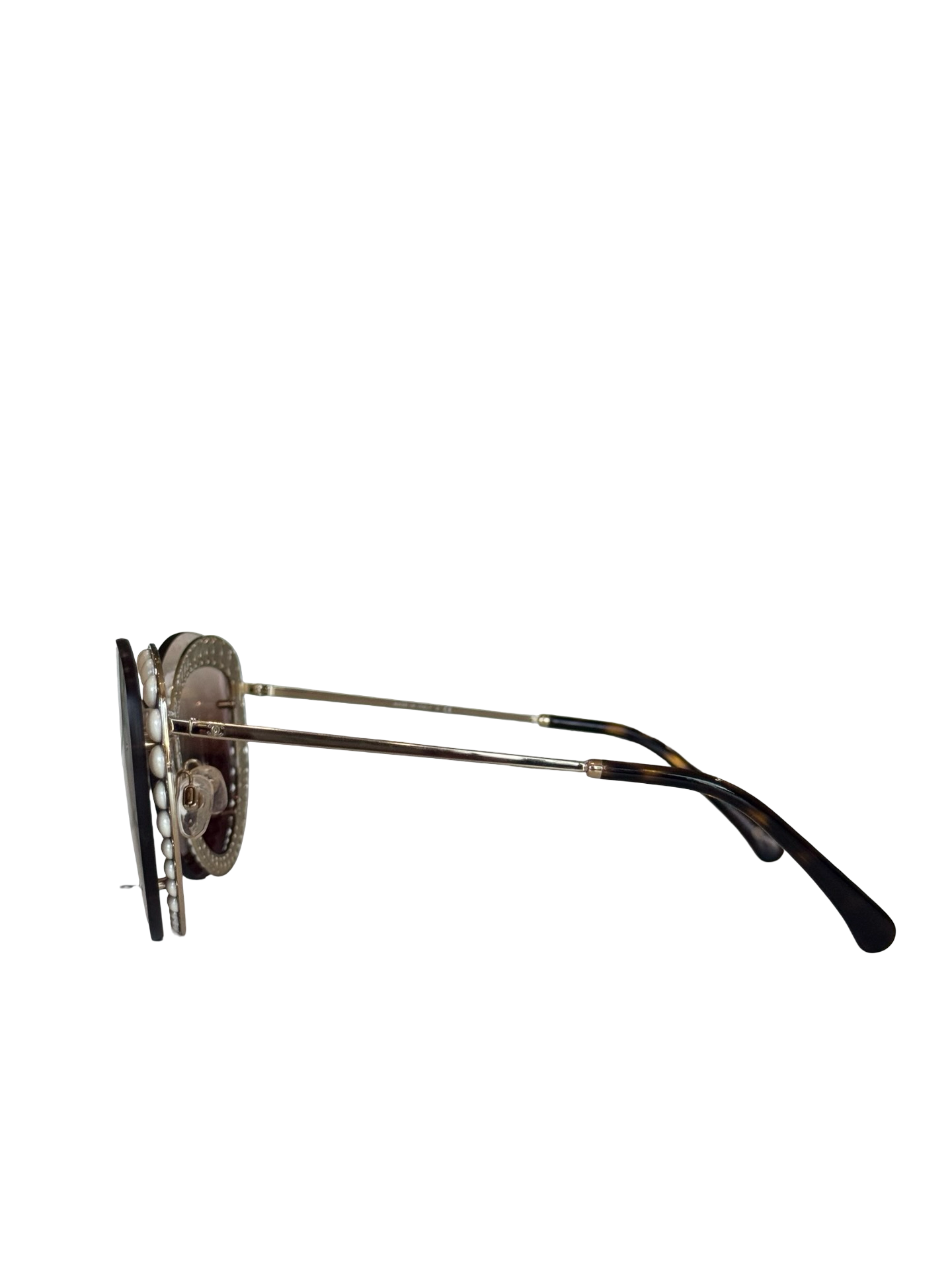 Chanel Butterfly Pearl Sunglasses- Gazelle Fashion and Style 