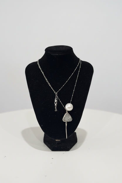 Chan Luu Sterling Silver Pearl Necklace- Gazelle Fashion and Style