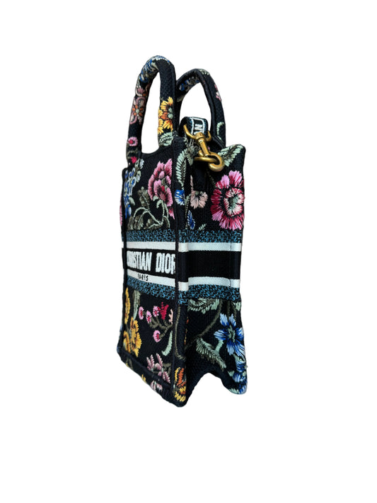 Christian Dior Floral Mini Book Bag-HANDBAGS-Gazelle Fashion and Style