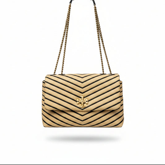 Tory Burch Kira Chevron Straw Bag- Gazelle Fashion and Style 