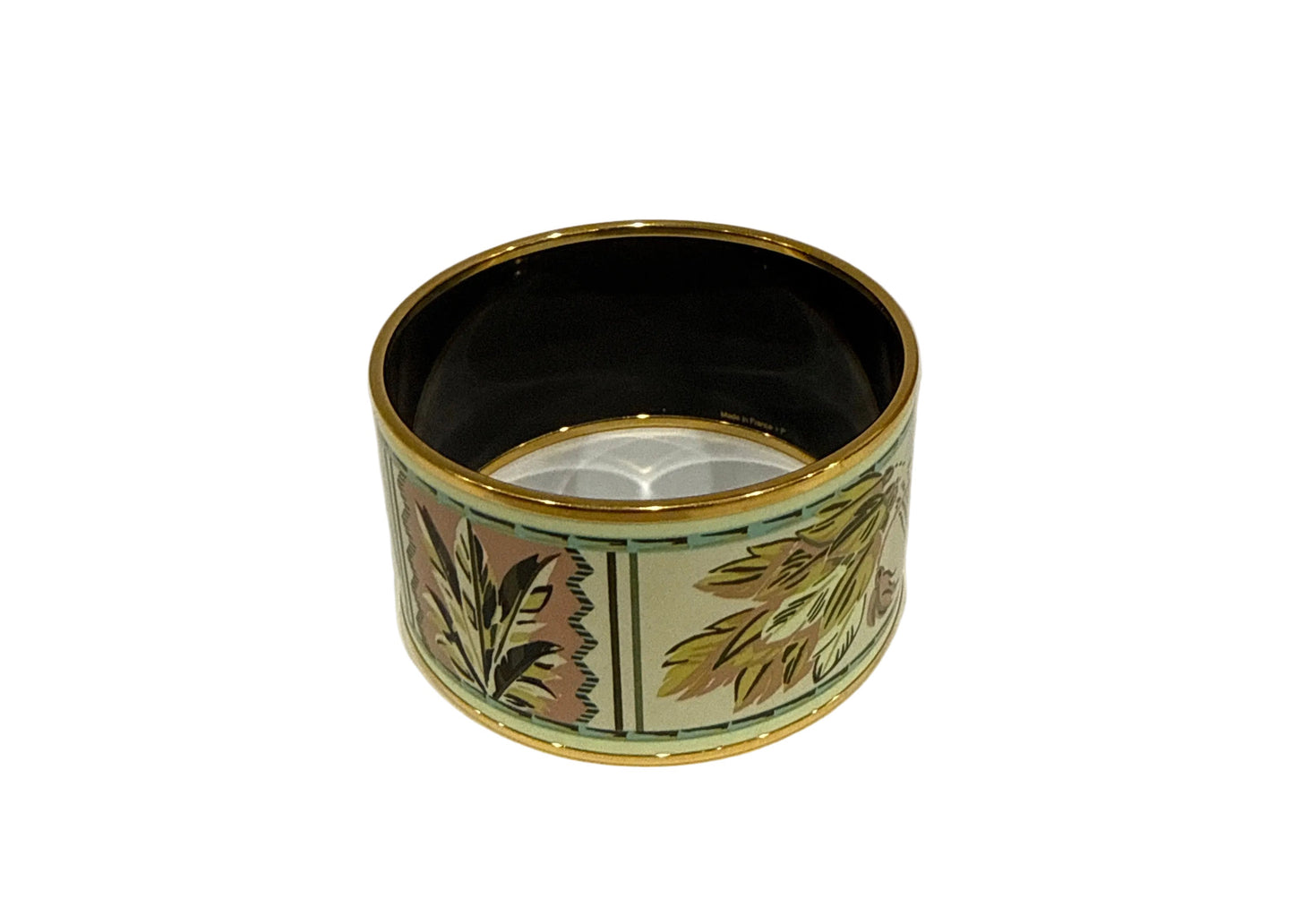 Hermès Extra Wide Enamel Bangle Bracelet-JEWELRY-Gazelle Fashion and Style