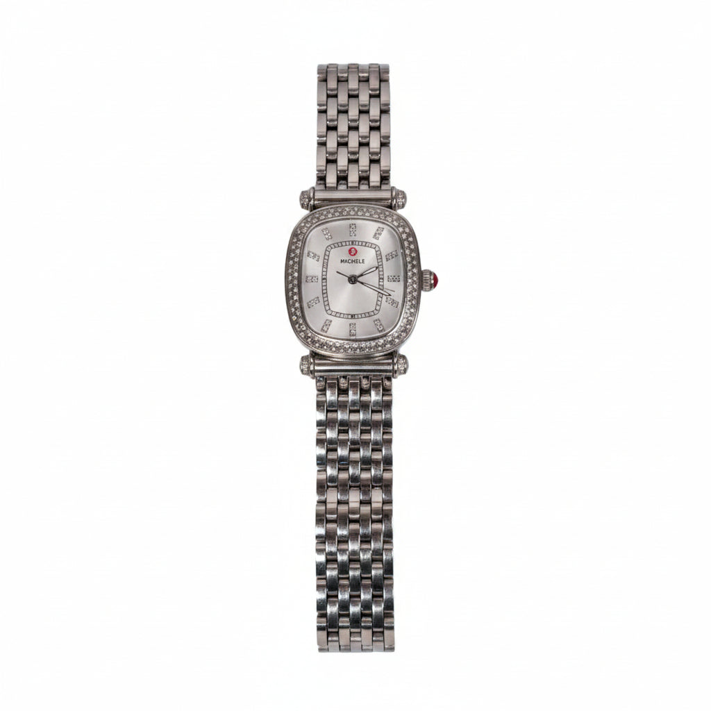 Michele Women's Caber Isle Quartz Watch with Diamond Accents-WATCH-Gazelle Fashion and Style
