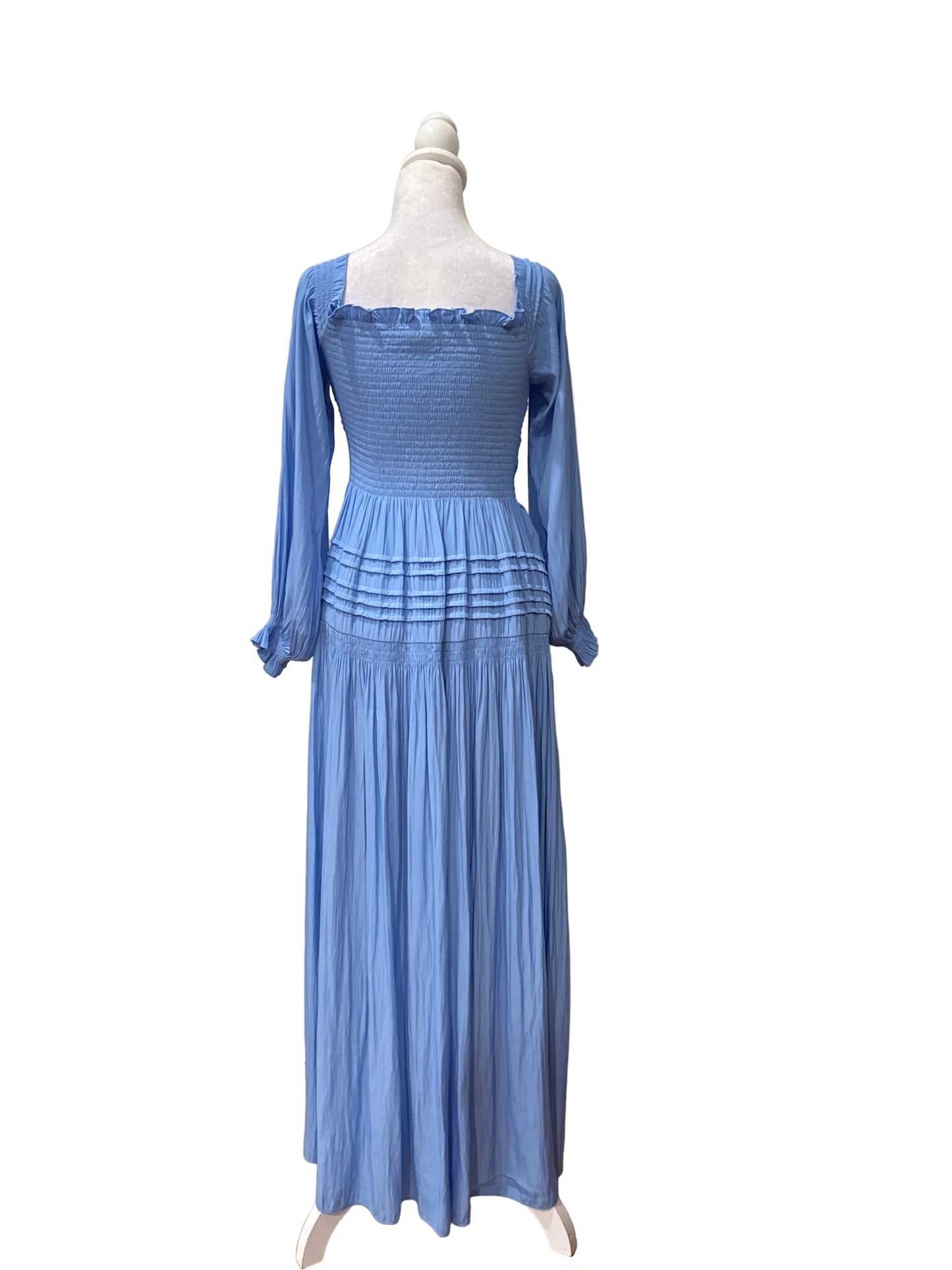 Blue Long Sleeve Dress