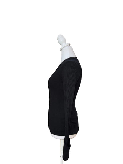 Tory Burch Simone Ribbed Cardigan-TOPS-Gazelle Fashion and Style