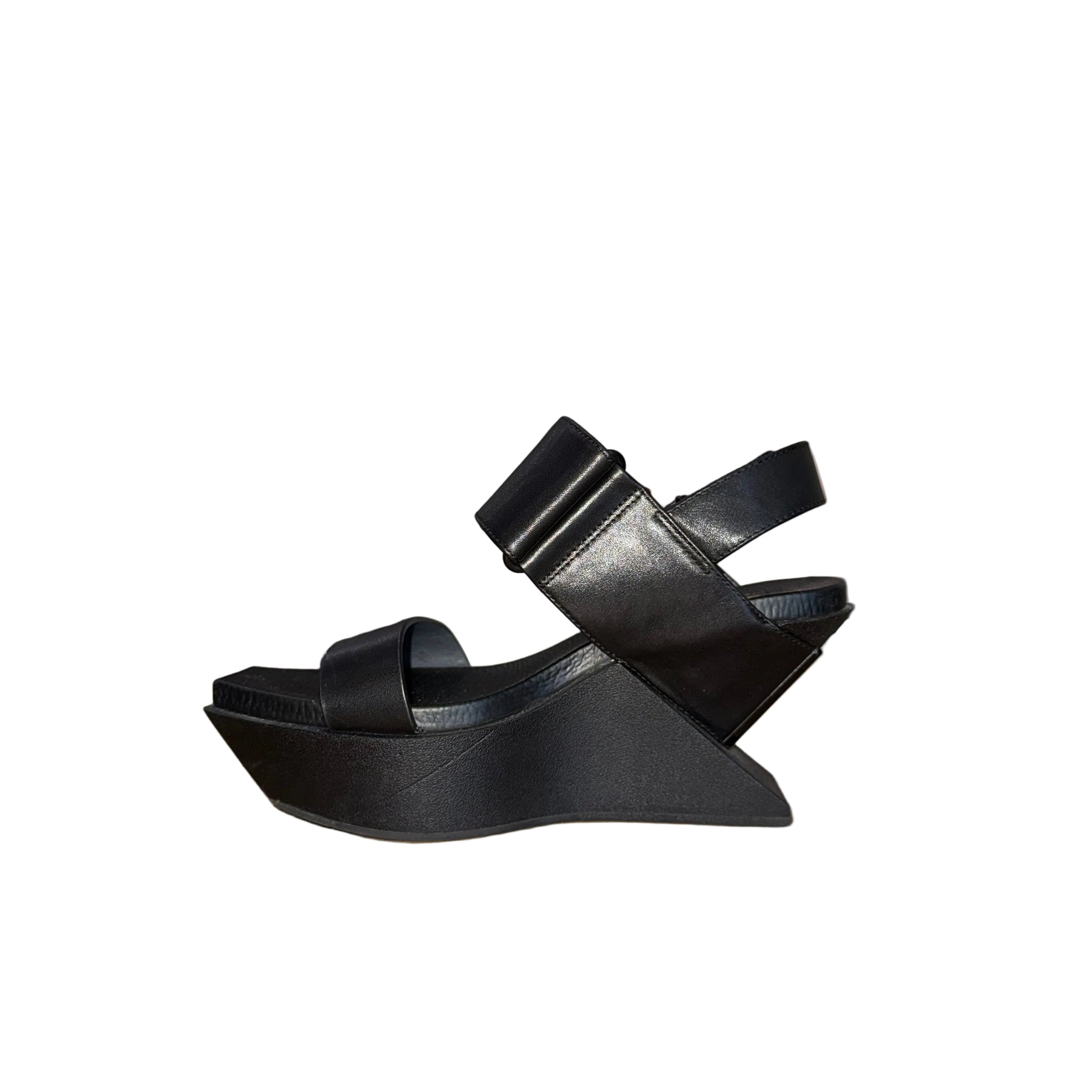 United Nude Delta Wedge Sandal-SANDAL-8-Black-Excellent-Gazelle Fashion and Style