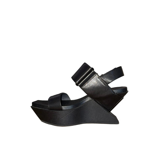 United Nude Delta Wedge Sandal-SANDAL-8-Black-Excellent-Gazelle Fashion and Style