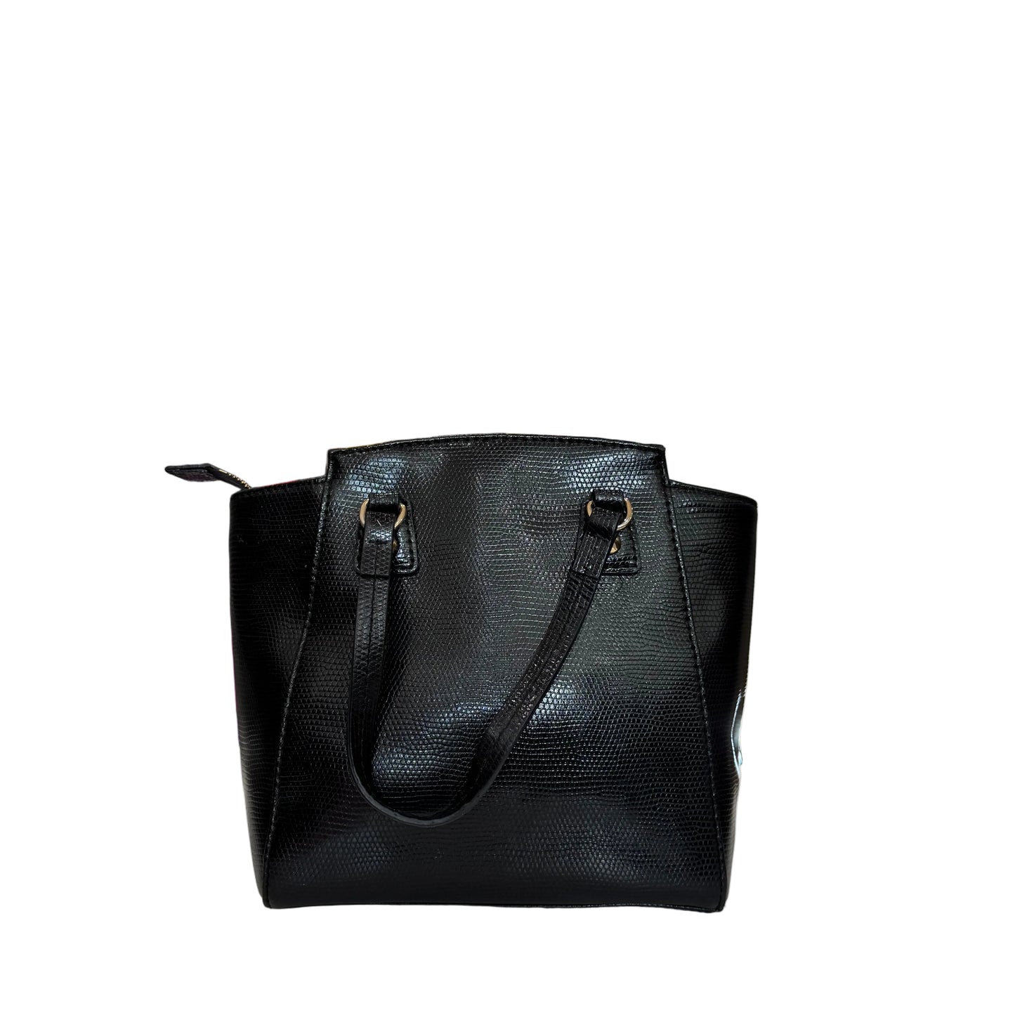Dooney & Bourke Black Lizard-Embossed Handbag-HANDBAGS-Gazelle Fashion and Style
