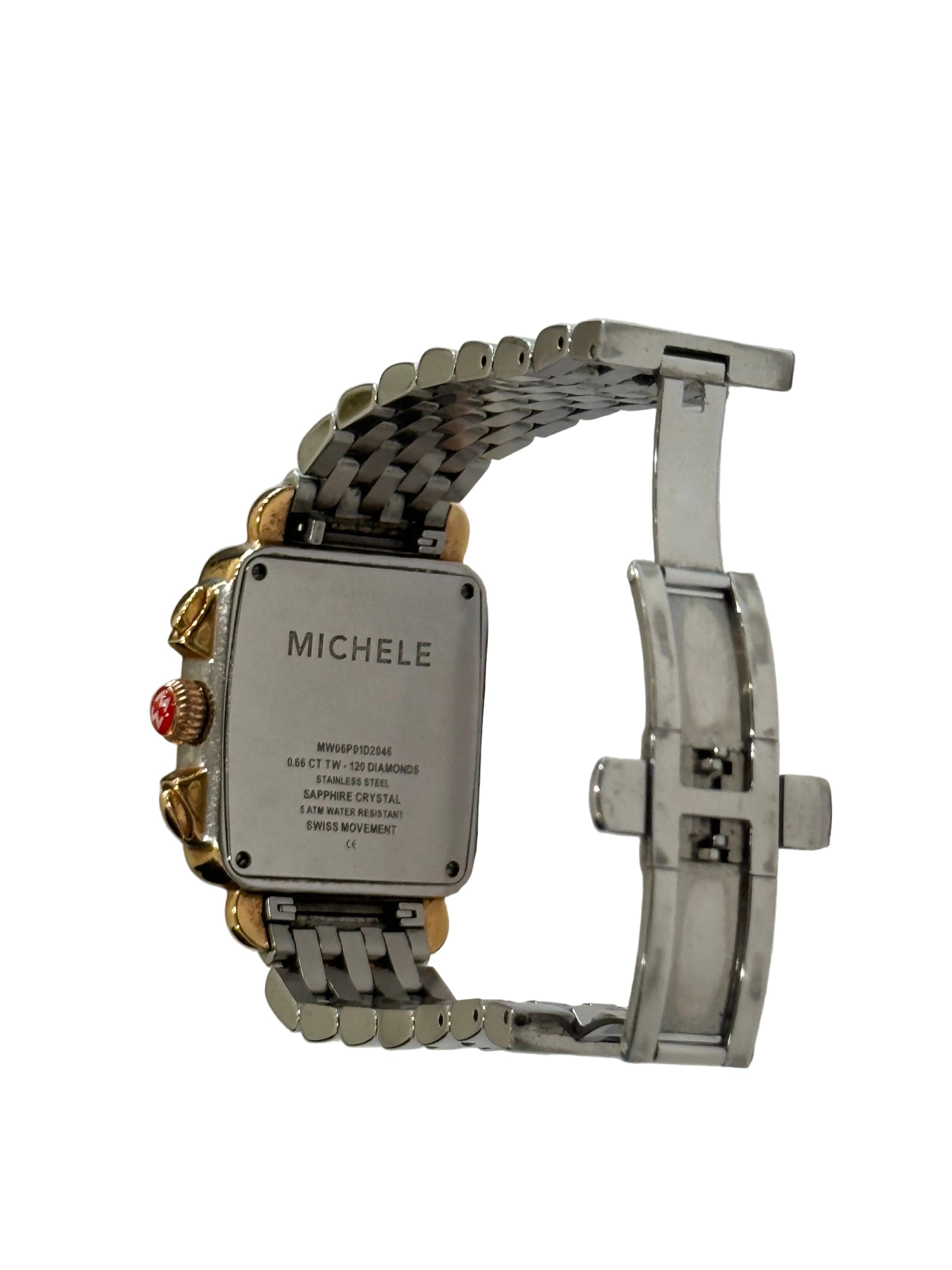 Michelle Deco Diamond Two-Tone Watch- Gazelle Fashion and Style 