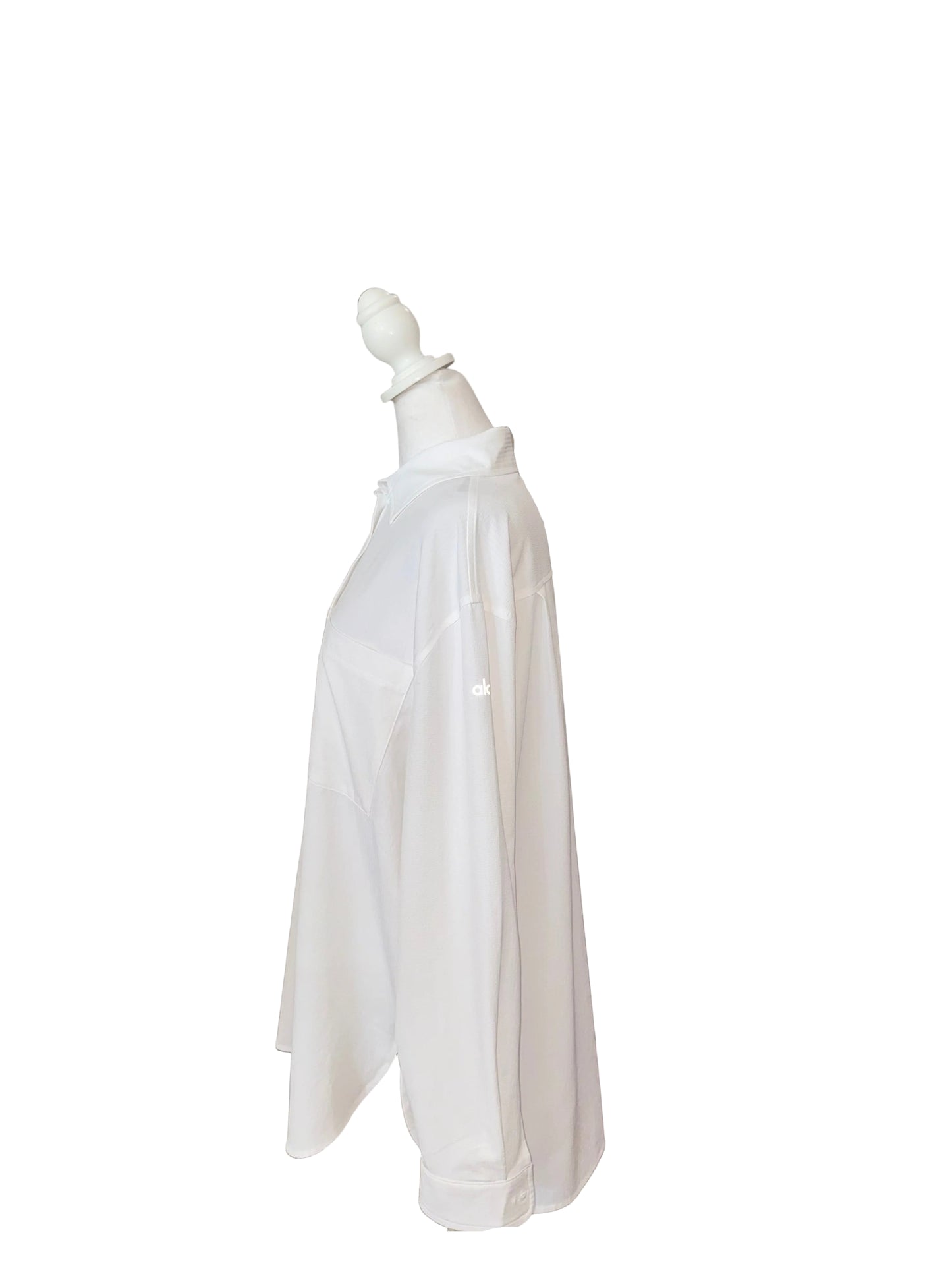 Alo White Button Down- Gazelle Fashion and Style 