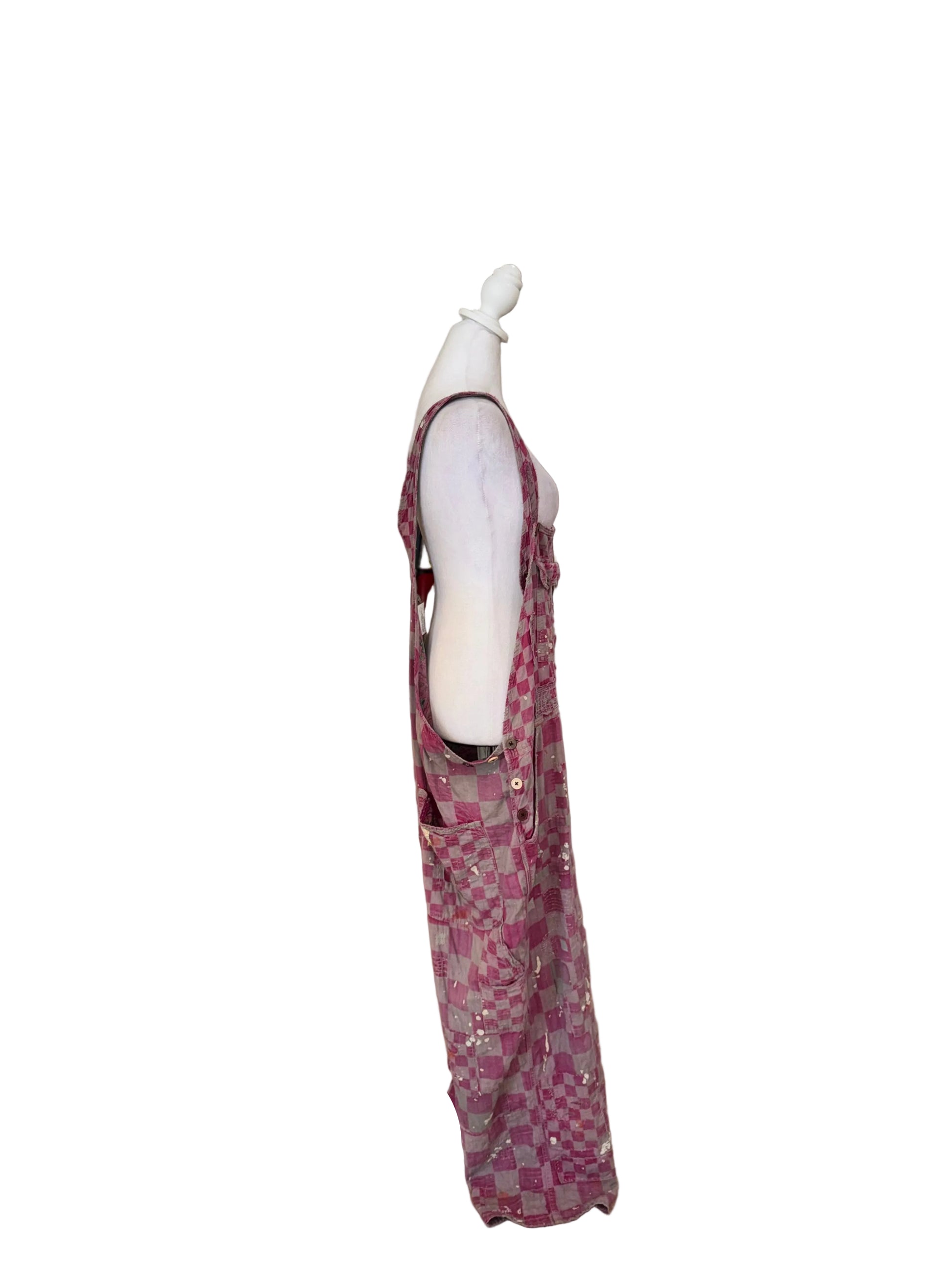 Magnolia Pearl Checkered Overalls- Gazelle Fashion and Style 