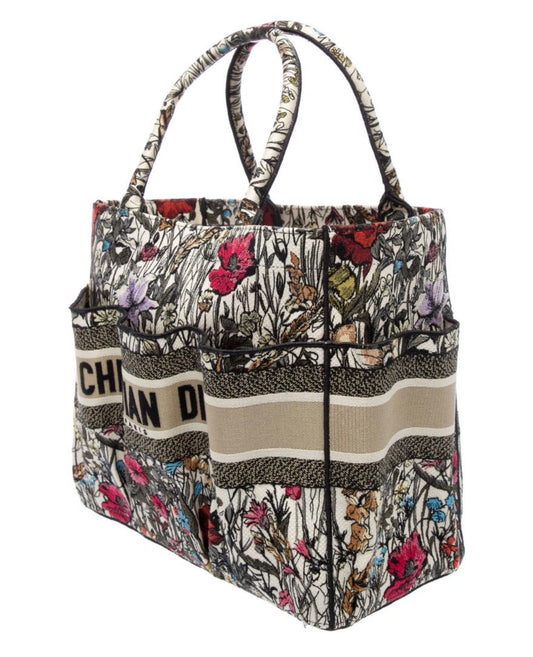 Christian Dior Canvas Book Tote Bag-HANDBAGS-Gazelle Fashion and Style