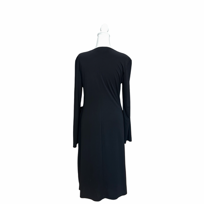St. John Black Midi Dress- Gazelle Fashion and Style 