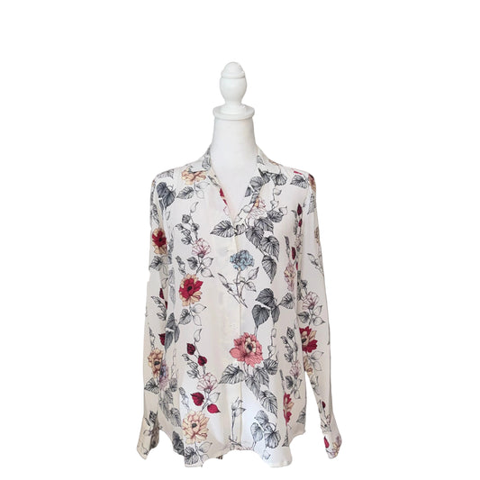 Equipment Femme Silk Floral Top-TOPS-Gazelle Fashion and Style