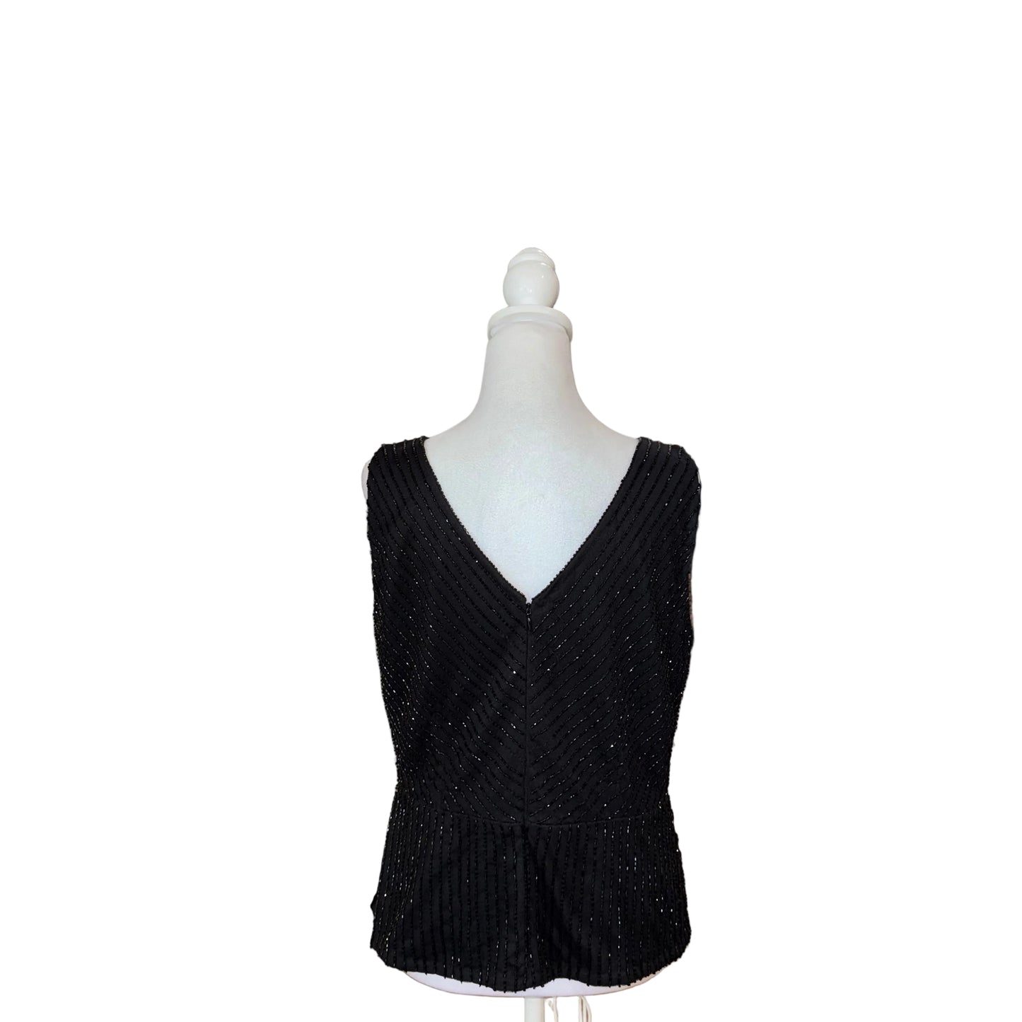 Adriana Papell Sleeveless Beaded Top- Gazelle Fashion and Style 