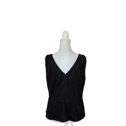 Adriana Papell Sleeveless Beaded Top- Gazelle Fashion and Style 