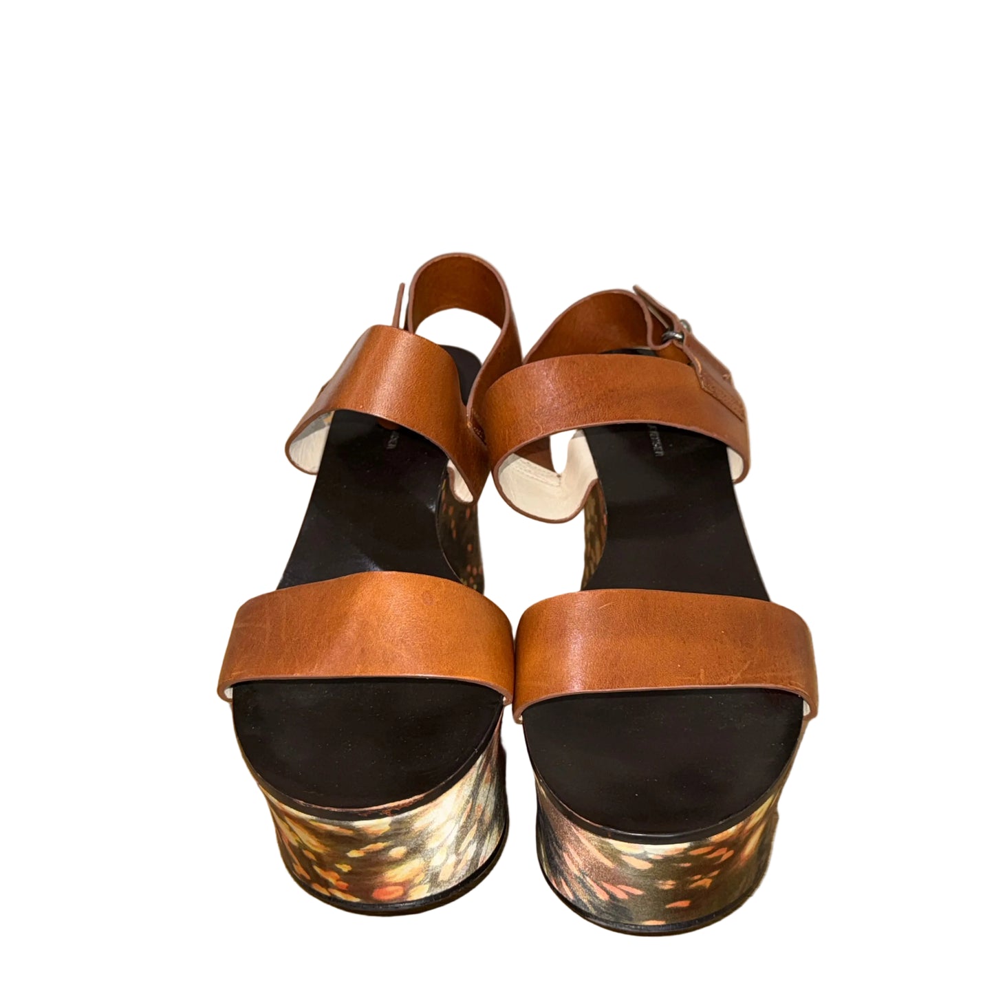 Vera Wang Lavender Floral Wedge Heels- Gazelle Fashion and Style 