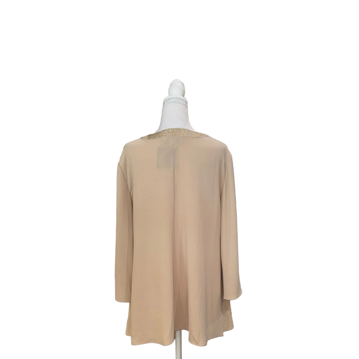 St. John Gold Trim Blouse-TOPS-Gazelle Fashion and Style