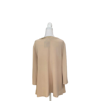 St. John Gold Trim Blouse-TOPS-Gazelle Fashion and Style