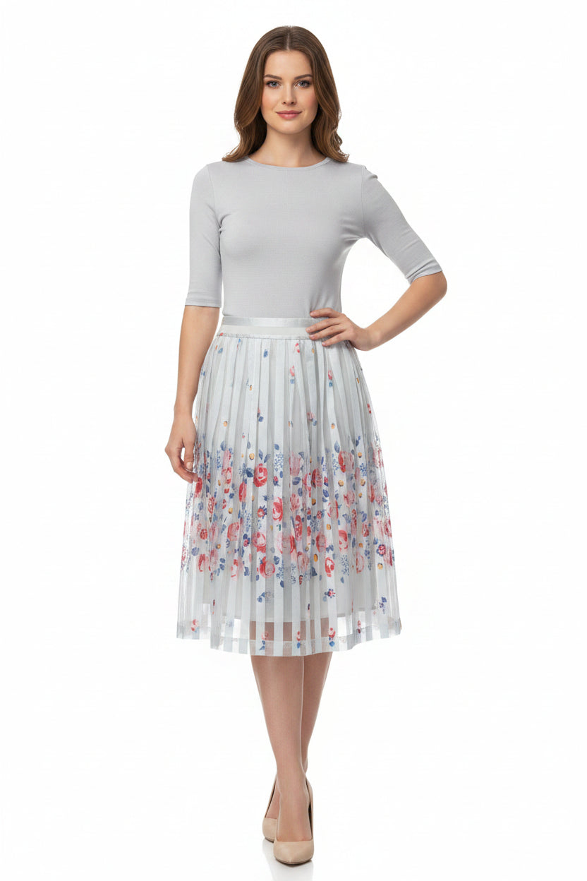 Cath Kidston Vibrant Floral Print Skirt- Gazelle Fashion and Style 