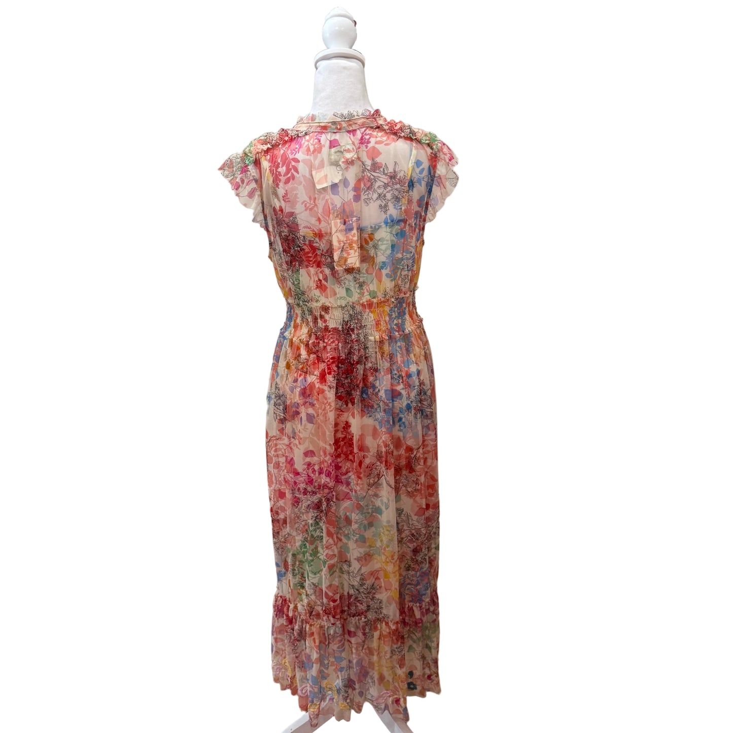Johnny Was Mazzy Tie Floral Dress-DRESS-Gazelle Fashion and Style