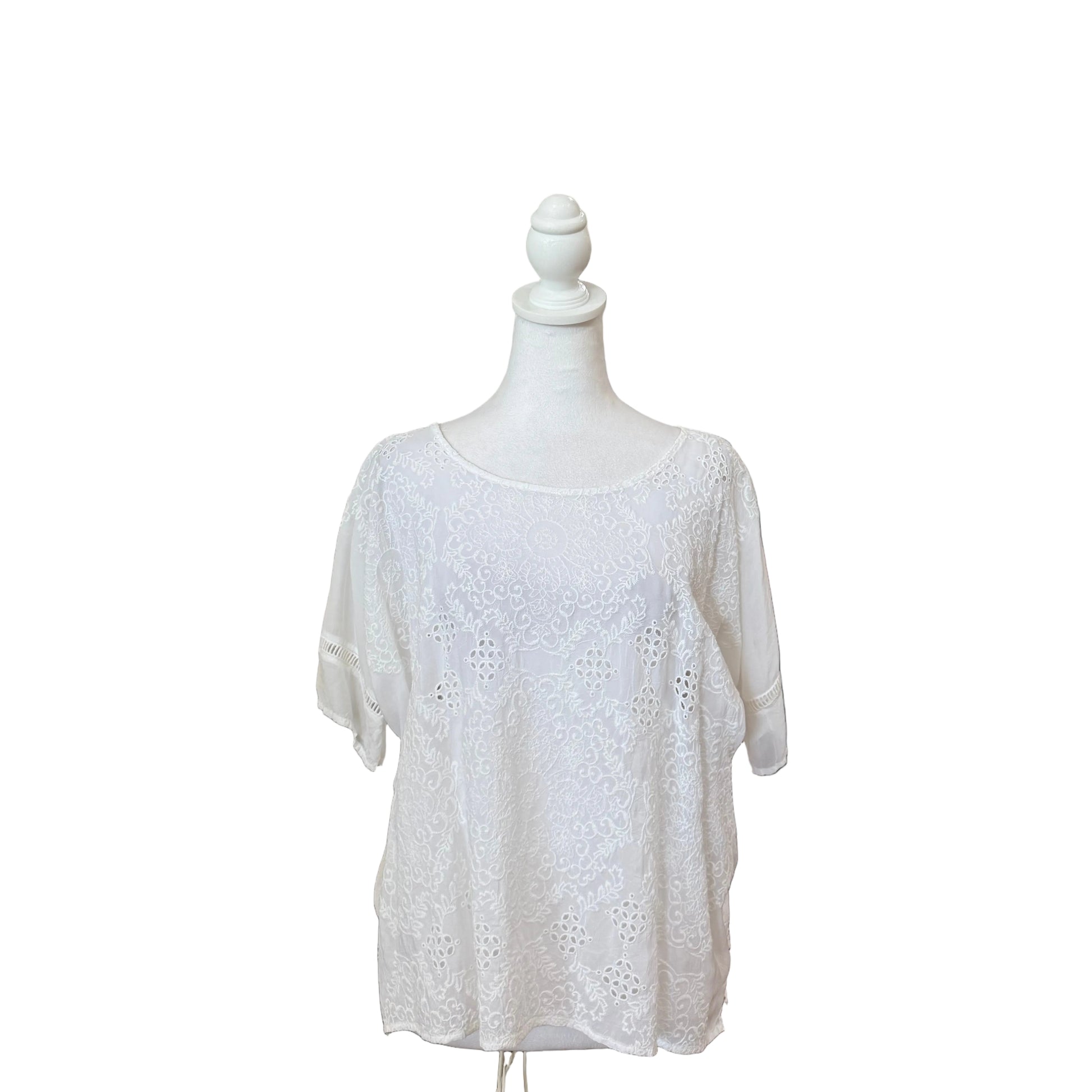 Johnny Was Embroidered Top- Gazelle Fashion and Style 