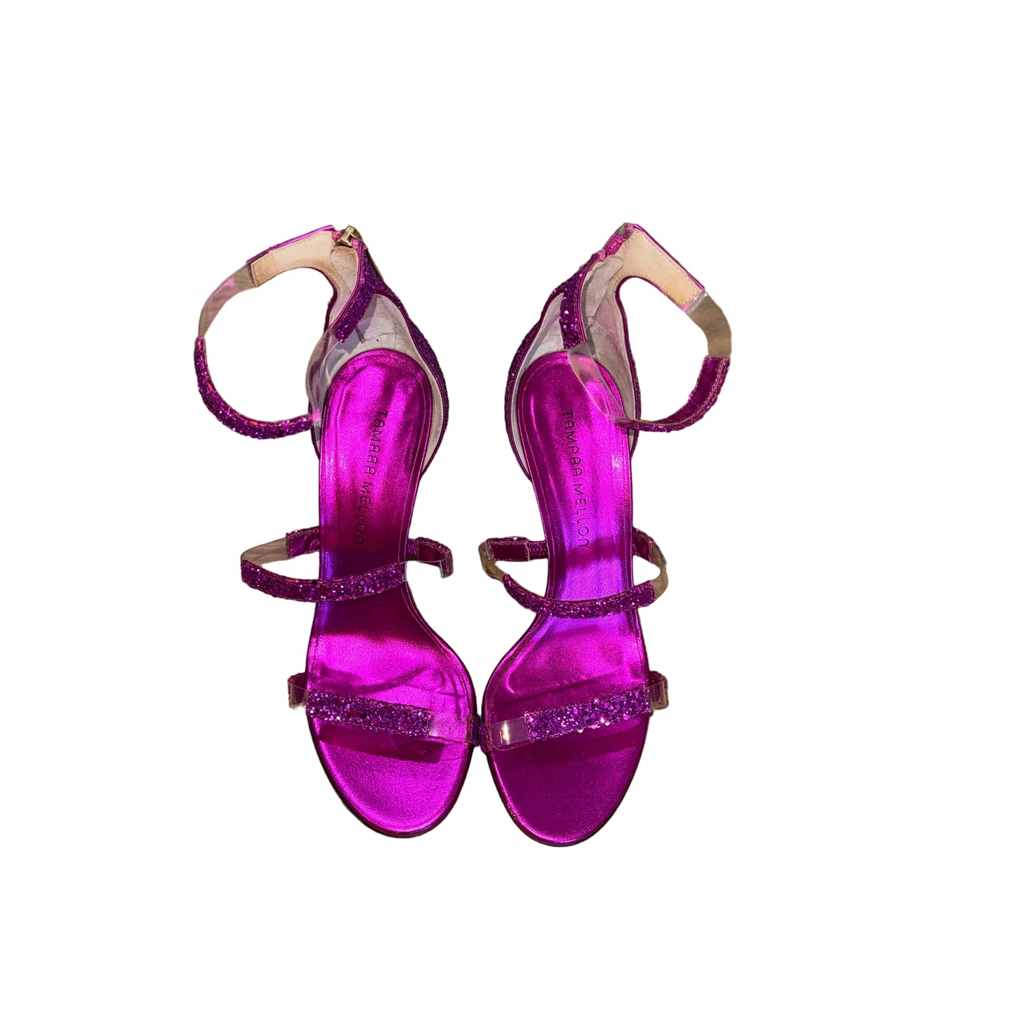 Tamara Mellon Pink Heeled Sandal- Gazelle Fashion and Style