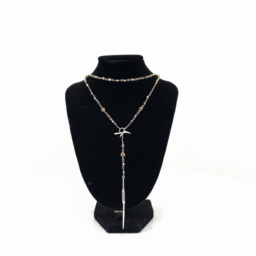 Chan Luu Dagger Rosary Necklace- Gazelle Fashion and Style 