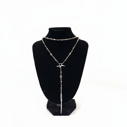 Chan Luu Dagger Rosary Necklace- Gazelle Fashion and Style 