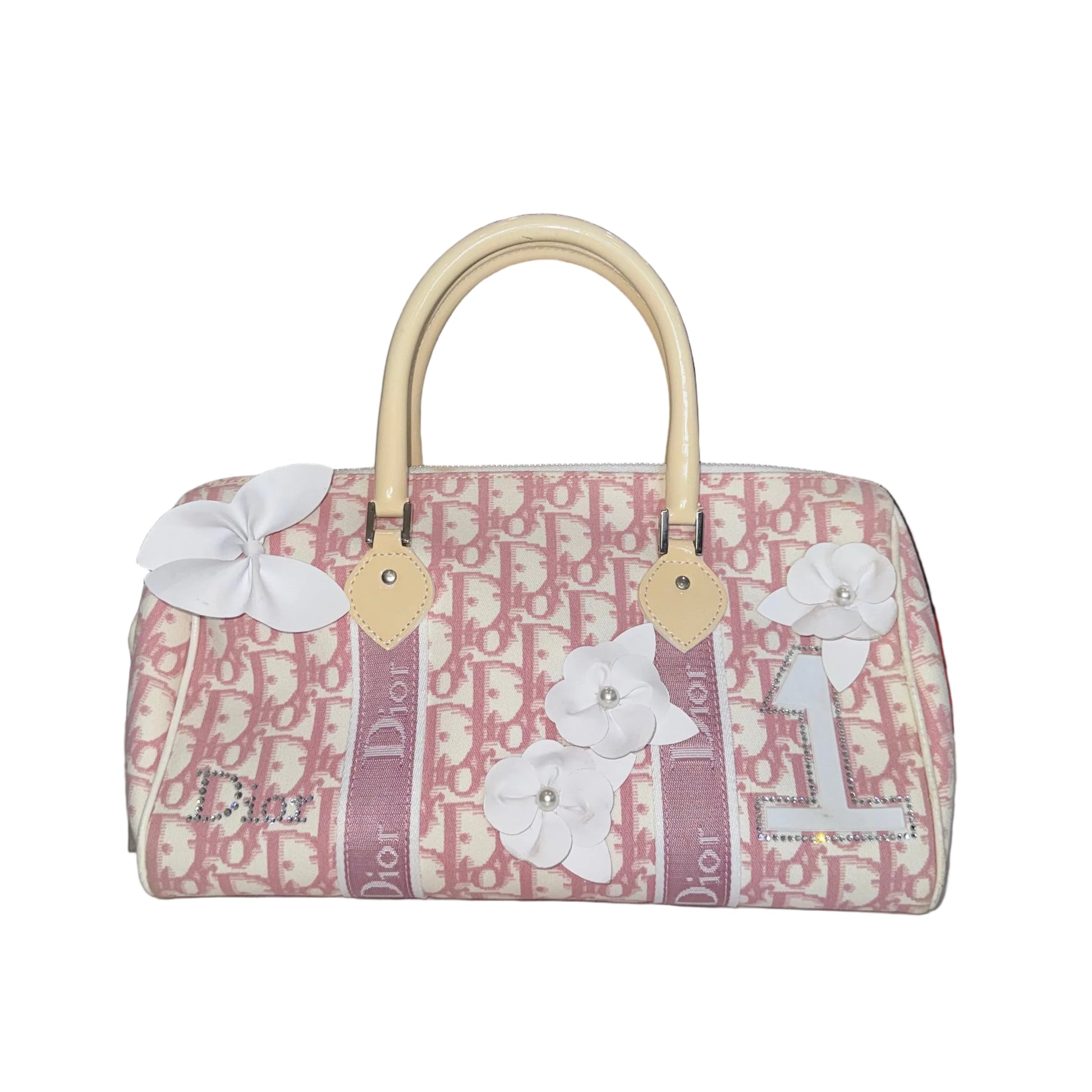 Christian Dior Girly Boston Pink Bag-HANDBAGS-Gazelle Fashion and Style