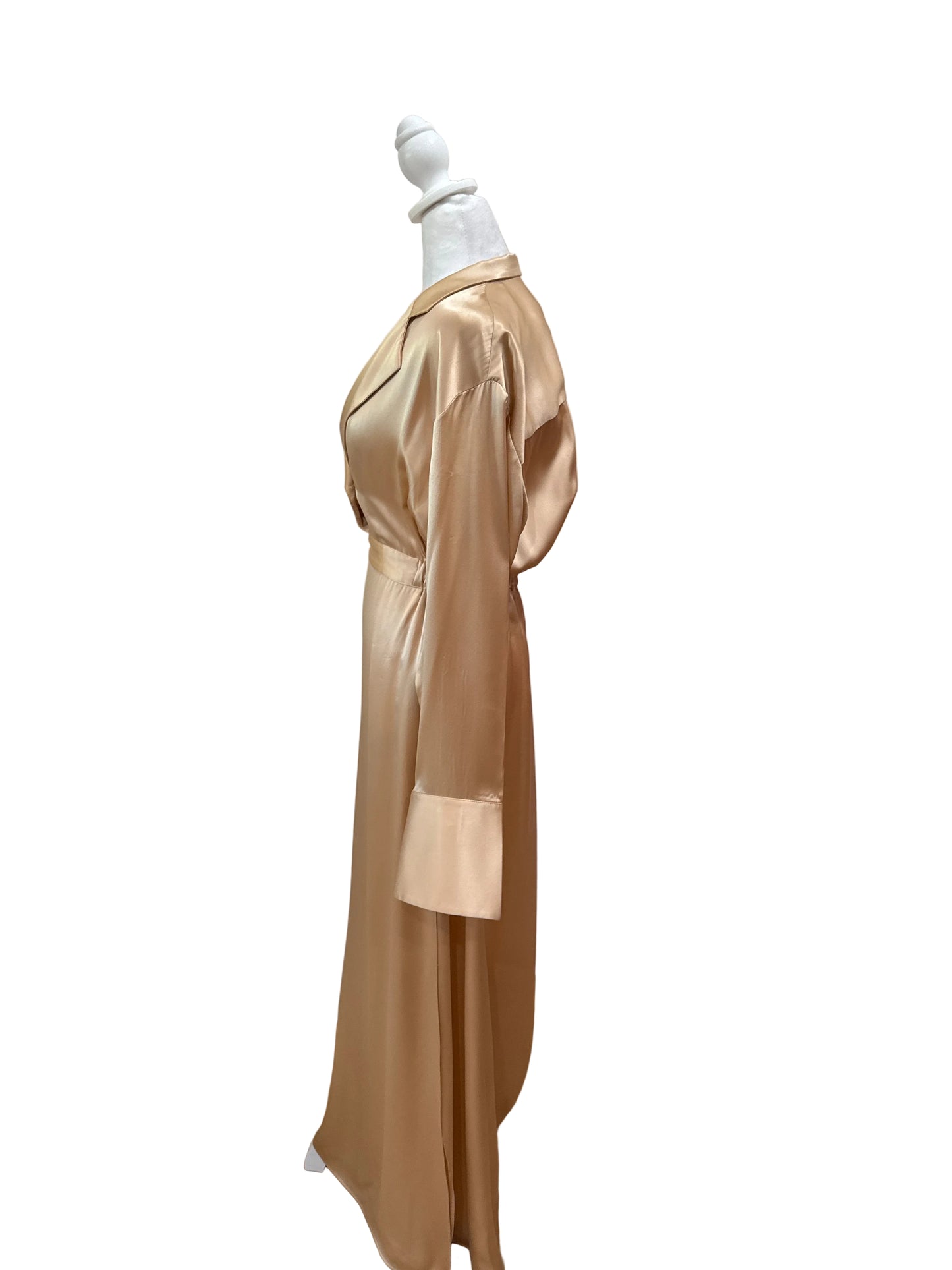 Elegant Satin Long Dress-DRESS-Gazelle Fashion and Style