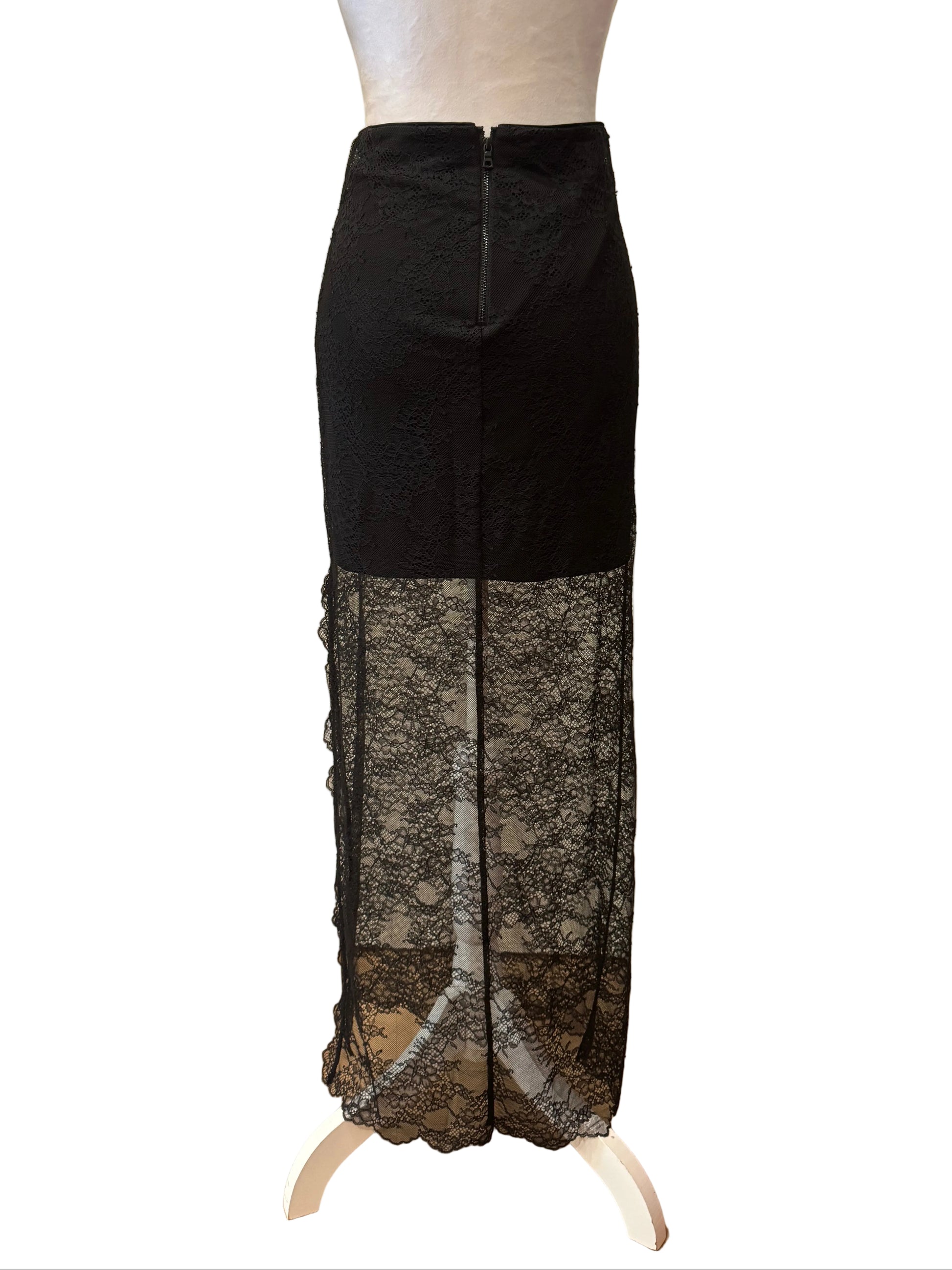 Alice + Olivia Maxi Lace Skirt $125-SKIRT-Gazelle Fashion and Style
