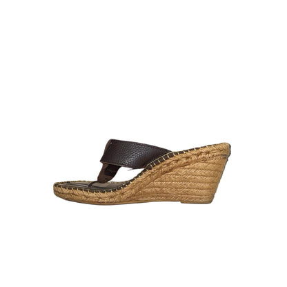 Burberry Nova Check Espadrille Wedge Heels-SHOES-Gazelle Fashion and Style