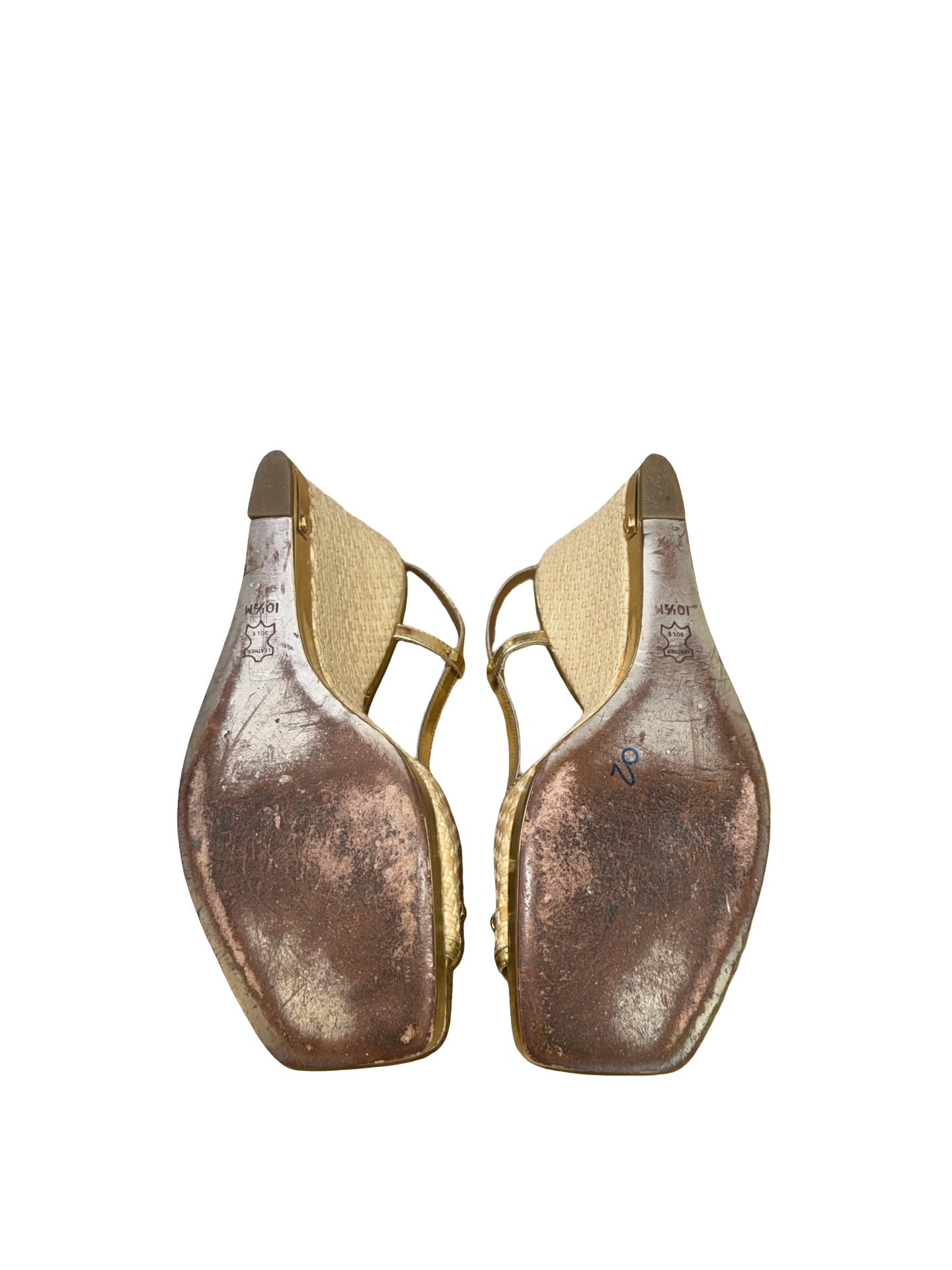 Tory Burch Gold Raffia Wede Heels- Gazelle Fashion and Style 